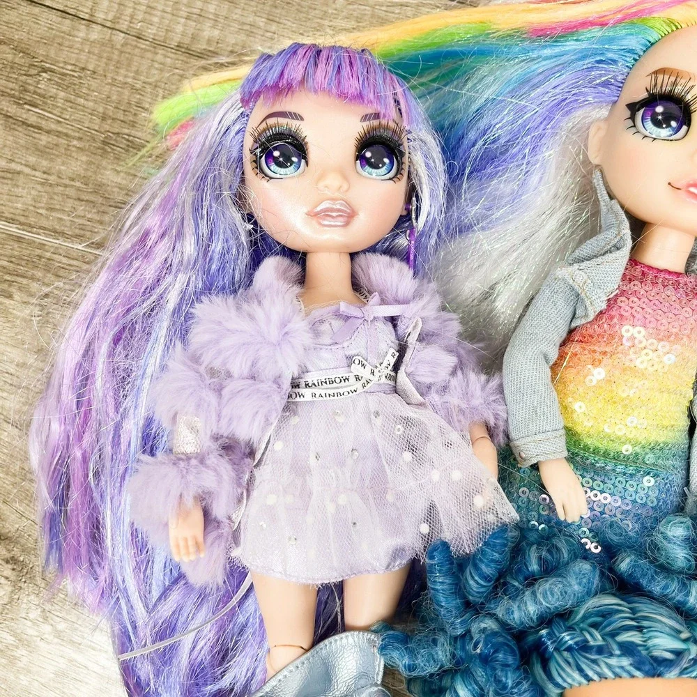 Rainbow High Shadow High Doll Lot Violet Amaya Bella Skyler Hali Accessories